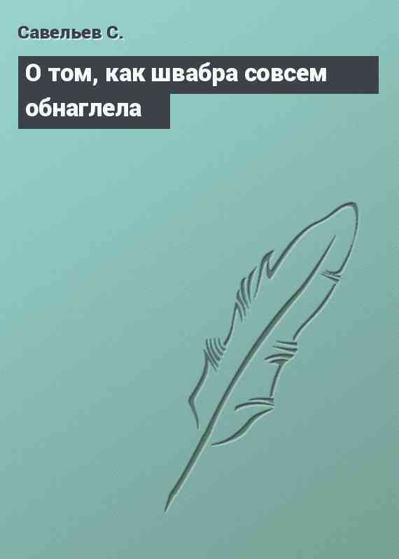 О том, как швабра совсем обнаглела