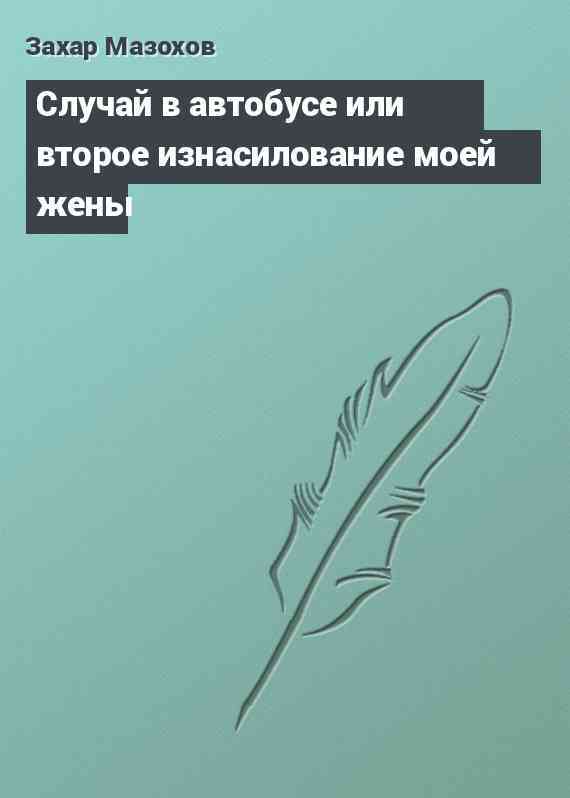 Случай в автобусе или второе изнасилование моей жены