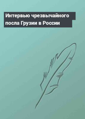 Интервью чрезвычайного посла Грузии в России