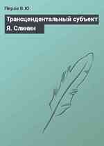 Трансцендентальный субъект Я. Слинин