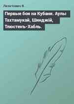 Первые бои на Кубани. Аулы Тахтамукай, Шинджiй, Тлюстенъ-Хабль.