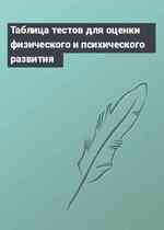 Таблица тестов для оценки физического и психического развития