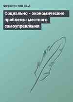 Социально - экономические проблемы местного самоуправления